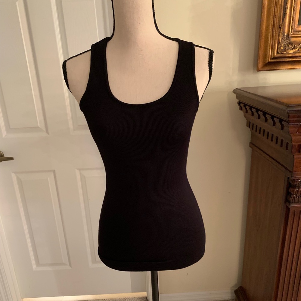 Sugar lips black ribbed tank Brand new